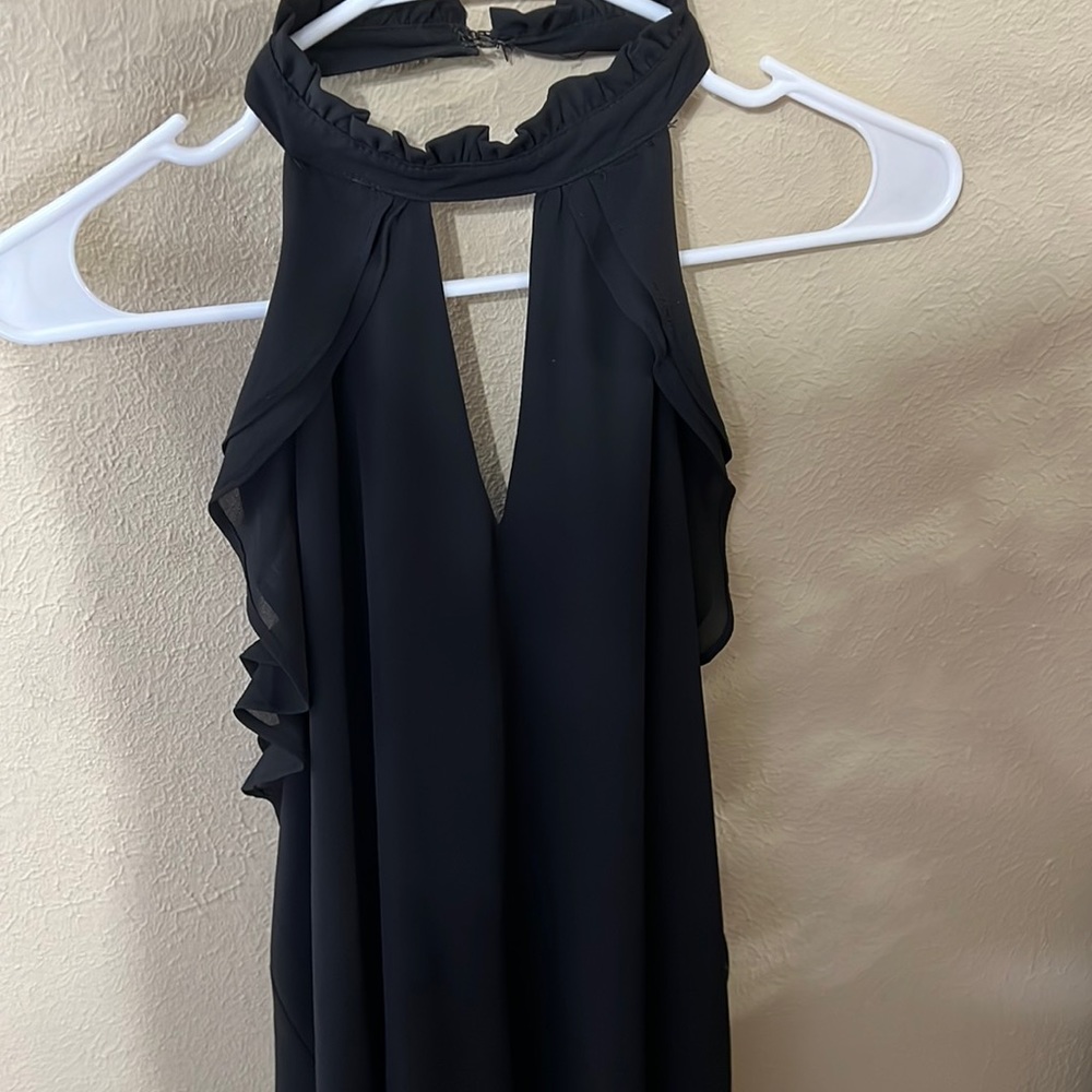 These Three Boutique She + Sky Black Halter Dress